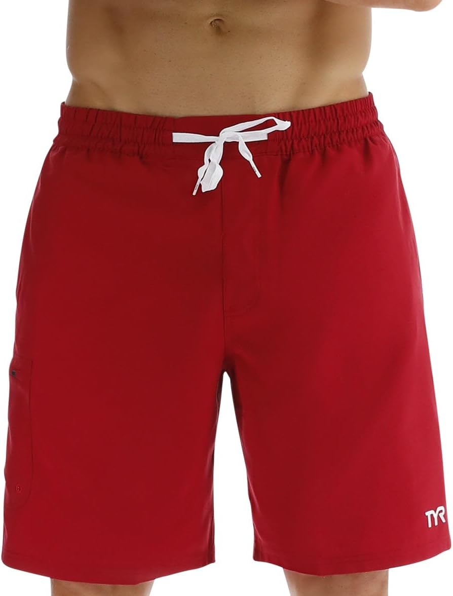 TYR Mens Challenger-x Board Shorts Swim Trunk, 8.5" Inseam