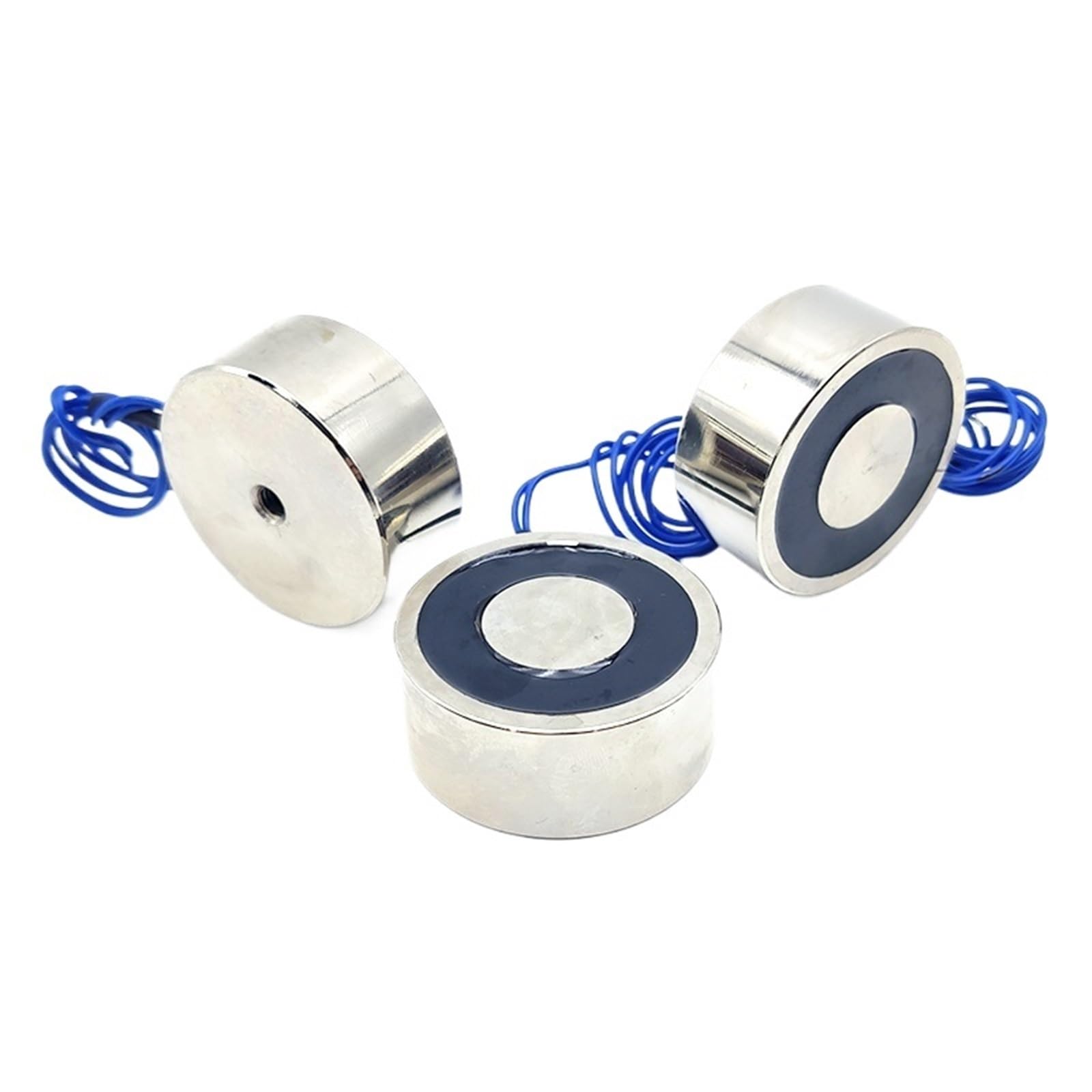 Qlymddsa Dc 12V 1Pcs Electromagnet 49/21 Dc 6V 12V 24V Cylinder Magnets 40Kg/400N Strong Electromagnetic Solenoid Sucker Non-Standard Custom(Dc 12V)