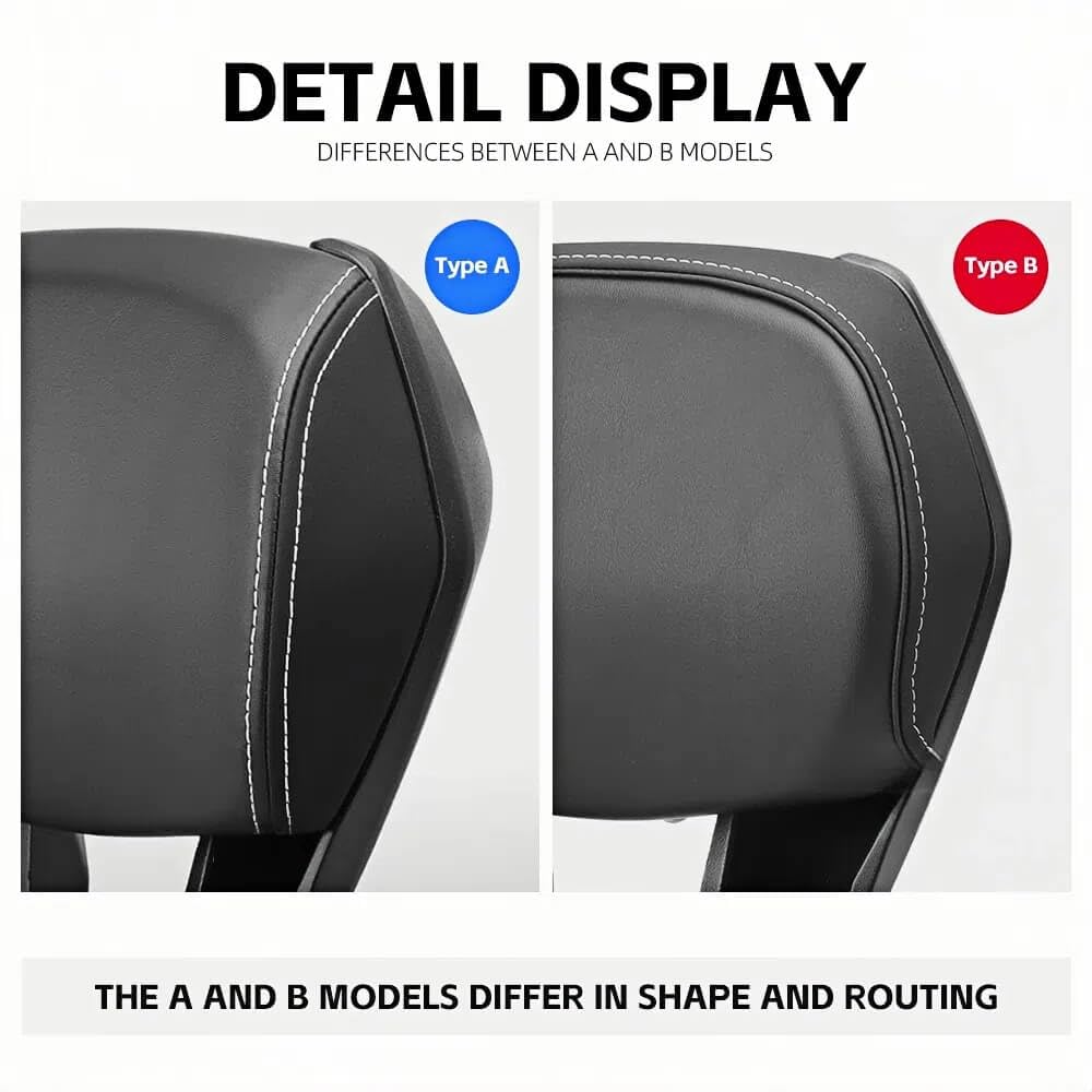 Cuscino Per Schienale Del Contropunta Del Sedile Passeggero Posteriore Per Moto Per Yamaha X-max 300 XMAX 2018 2019 2020 2021 2022 (Linea bianca tipo B)