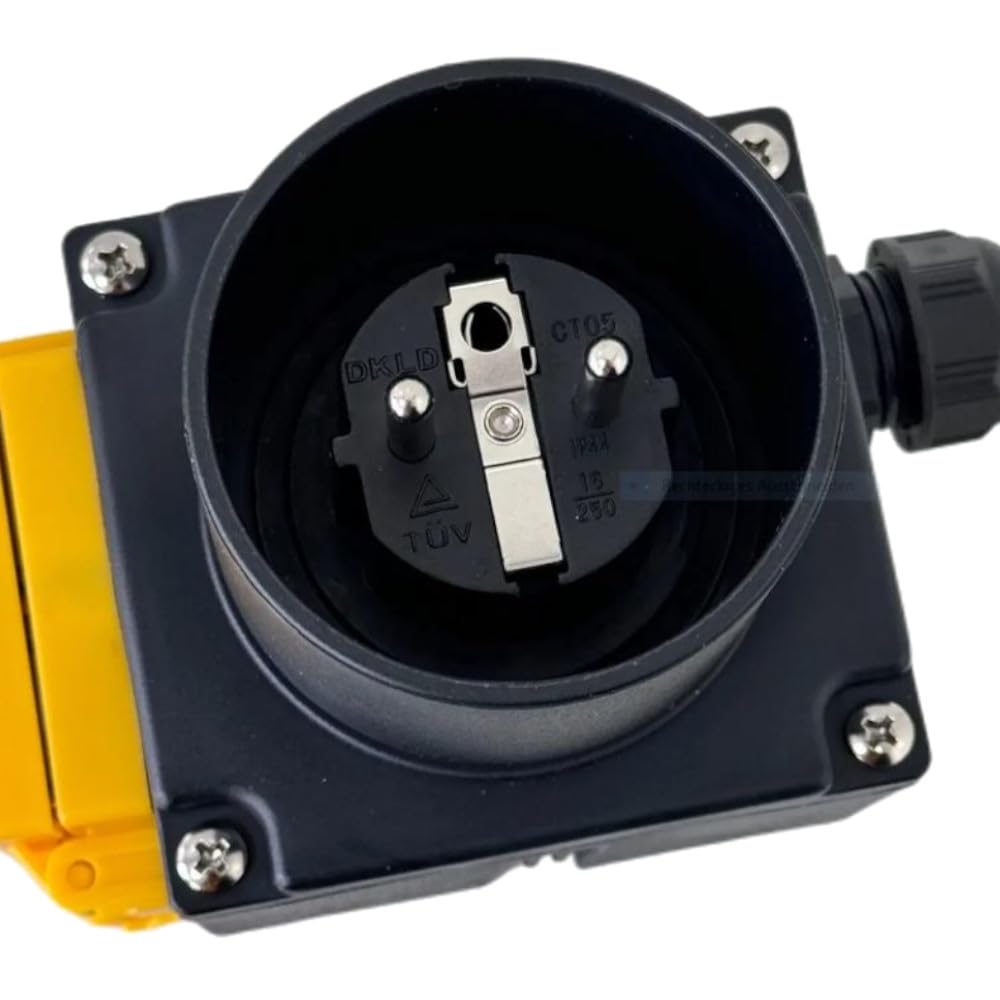 Trade-Shop Combinaison d'interrupteur/démarreur de moteur/interrupteur marche/arrêt avec inverseur de phase DZ08-1 230 V pour machines monophasées/avec clapet d'arrêt d'urgence