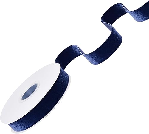 Miniatura 156 de Ribest Cinta de terciopelo verde musgo de 1 1/2 pulgadas, 10 yardas, cinta de Navidad para envolver regalos, corona, árbol de Navidad, decoración