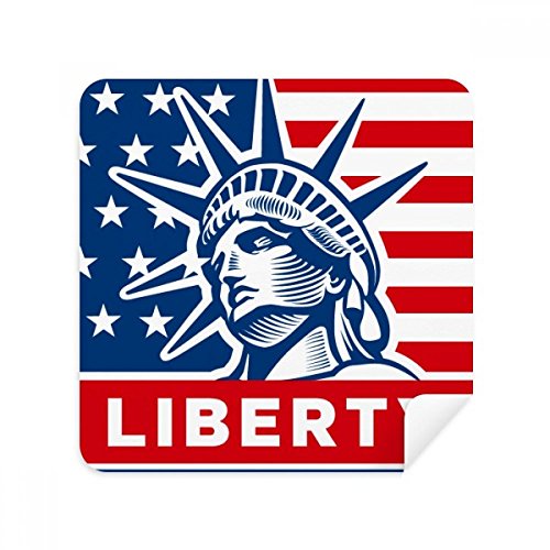 Chiffon de nettoyage écran téléphone et lunettes suède motif liberté