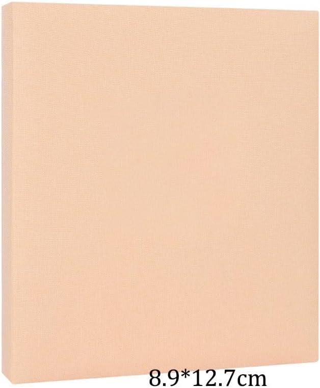 Travel Growth Commemorative Book ﻿ Linen Cover PP Photo Album with Pocket Large Capacity Photo Album Applicable to Photos, Receipts, Star Cards, etc(White-Dinosaur Doodle4)