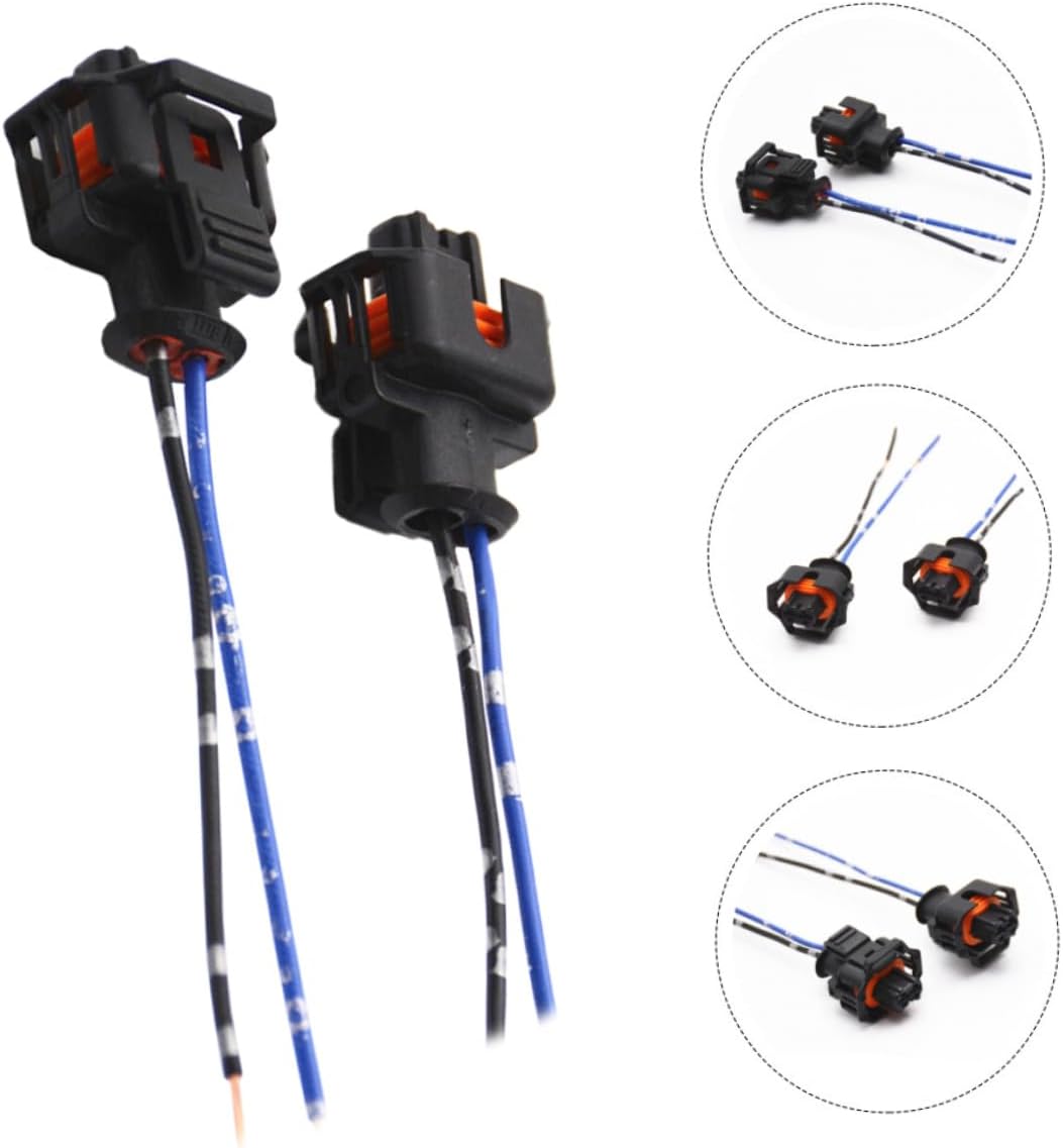 4Pcs Fuel Injector Connector Plug for Car Repair Durable Heat Resistant Adapters for Automotive Wiring Ergonomic Design Replacement for Oil Connectors