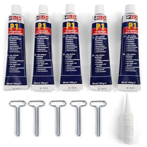Elch Pro P1 1K-PU-Kleber Karosseriekleber 80ml Tube 5 St&uuml;ck