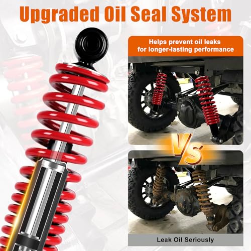 Image of Golf Cart Heavy Duty Rear Shock Absorber with Spring Fit for Yamaha G29 Drive, G22, G20, G19, G16 and G14 Gas and Electric Golf Cart OEM JN4-F2210-00,JN3-F2210-00,Extended Length 14 inch
