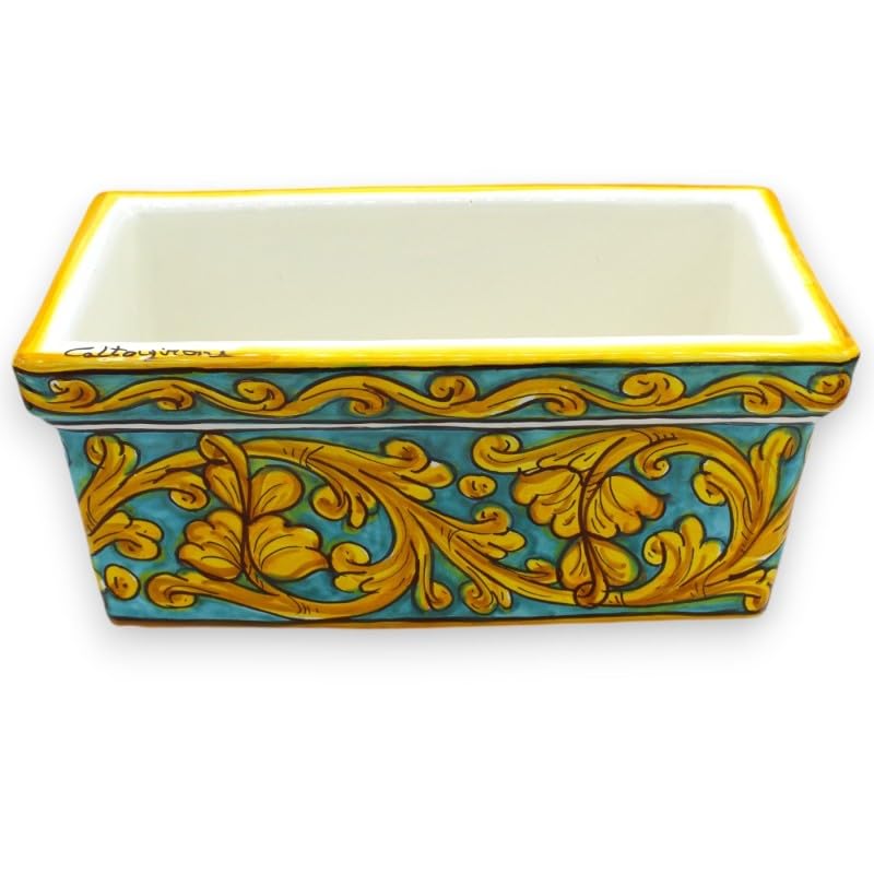 Vase en céramique de Caltagirone SICILIA BEDDA fait main style baroque