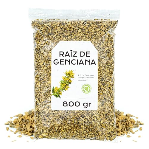 Raiz de Genciana 800g - Te de Raiz de Genciana a Granel - Propiedades Naturales (800 gr)