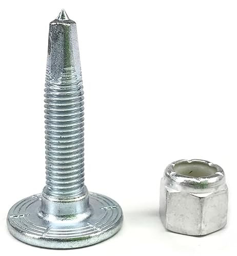 Woodys 18-3160-96 Mega-Bite Studs Plata 1.325" 96/Pk