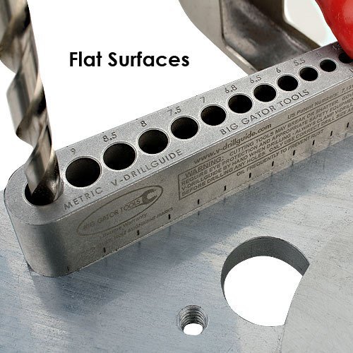 V-Drill Guide Standard Hole Sizes 1/8-1/2 Inches - 2 Pack #TOP4