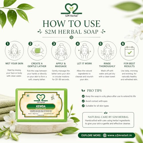 Image of Pure Kewda soap (4 x 125 g)