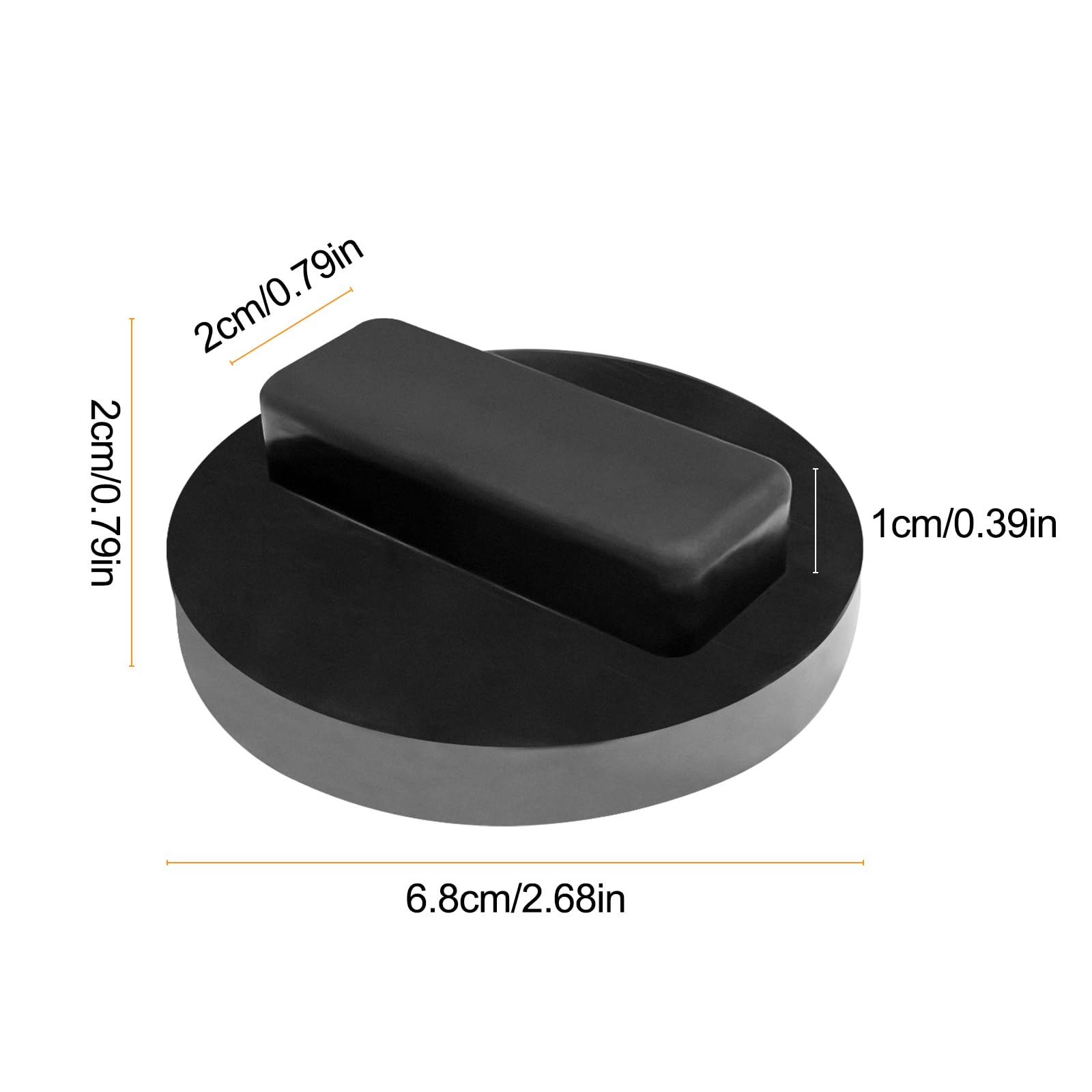 Tampone in Gomma per Cric 2Pcs Blocco Martinetto Auto Cuscinetto Idraulico Supporto Ponte Sollevatore BMW Mini
