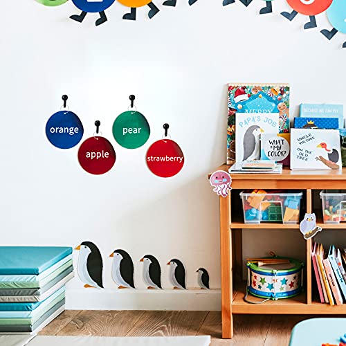 50 Pieces Push Pin Hooks Plastic Heads Pin Tacks Wall Thumb Tacks Hanging Nails Decorative Push Pins Hooks For Cork Bulletin Board Map Photos Calendar, Home Office School Supplies (Black) #TOP4