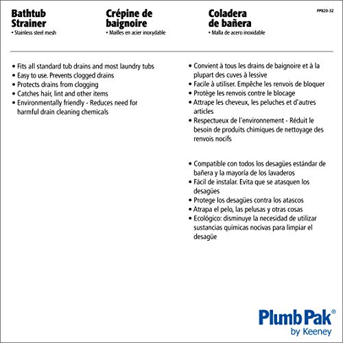 Colador Plumb Pak acero inoxidable 2 pulg miniatura 2