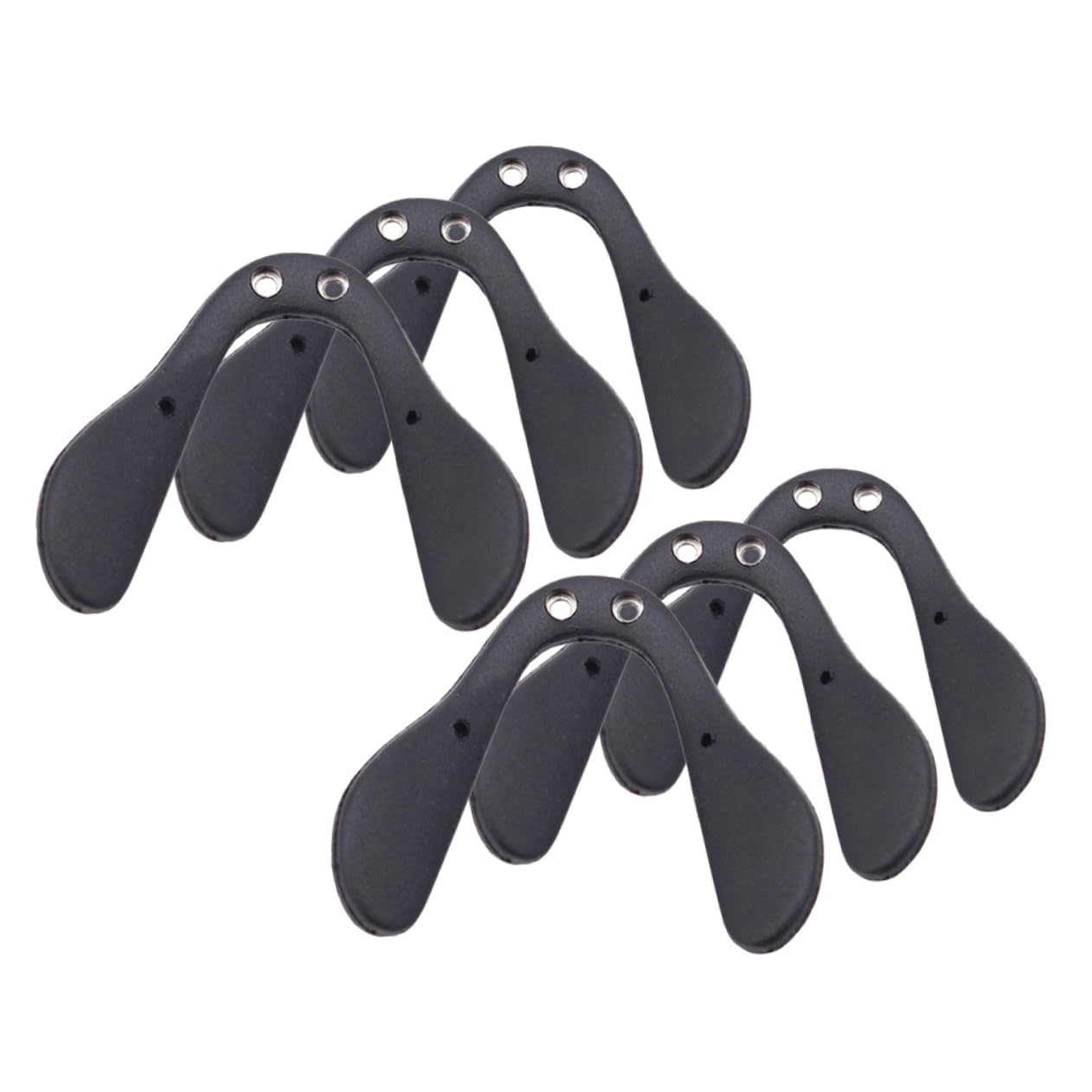 Didiseaon 24 Pièces Plaquettes De Lunettes Plaquettes Nasales tes De Nez De Lunettes Coussinet Antidérapant Pour Le Nez Enfant Protège- Tapis De Caoutchouc Black