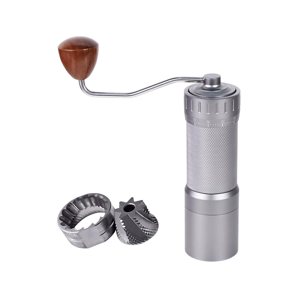Molinillo de café manual de acero 420 y 7 núcleos para espresso perfecto