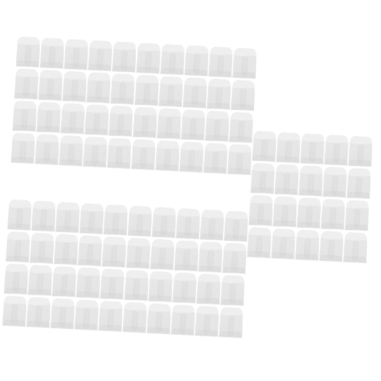 Lurrose Lot De 5 Sachets En Cellophane Petites Enveloppes À Étiquettes Pour Organiser De Petits Articles À Emballer 50 Pièces X 5