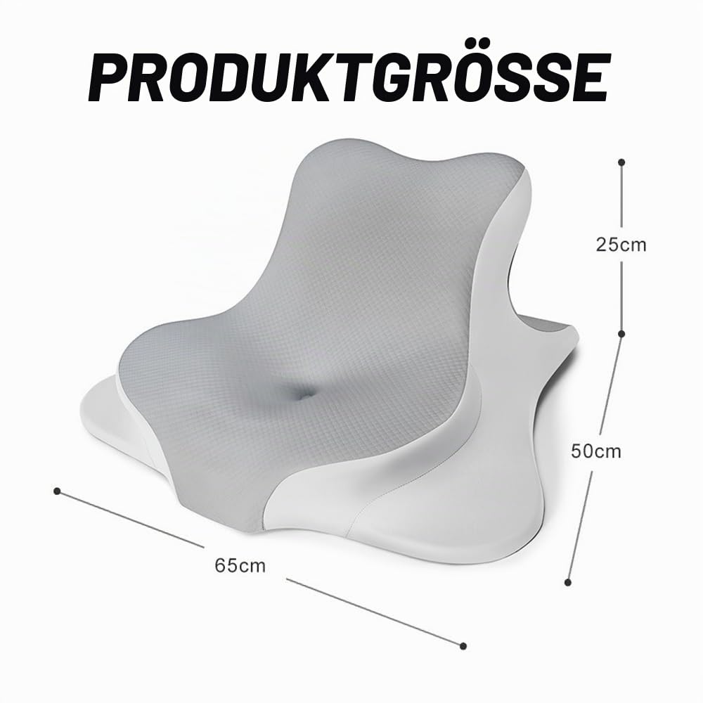 Nackenkissen Kopfkissen,Lesekissen für Bett und Sofa,Ergonomisches Memory Schaum Keilkissen für Rücken Nackenstützkissen,Multifunktions Keilkissen Rückenkissen für Seiten,Rücken & Bauchschläf