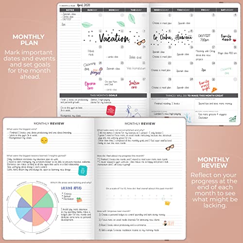 Clever Fox Planner Pro – Weekly & Monthly Life Planner To Increase Productivity, Time Management And Hit Your Goals – Organizer, Gratitude Journal – Undated, 1 Year – Softcover, 8.5X11″ (Rose Gold) #TOP3