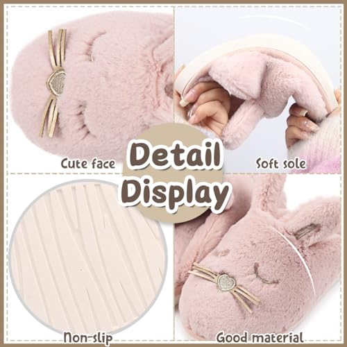 Caramella Bubble Bunny Slippers for Women Fuzzy Cute Animal Memory Foam House Rabbit Slippers Indoor Outdoor4