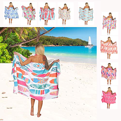 Naturawalk - Toalla de rizo 100% algodón orgánico, toalla de playa, sauna, pestemal, pareo y toalla de baño en uno 96 x 180 cm Parma