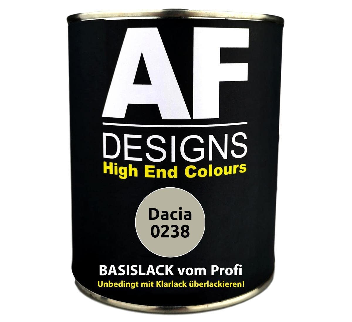 Alex Flittner Designs Peinture de voiture pour Dacia 0238 Gris/gris olive - 1 l
