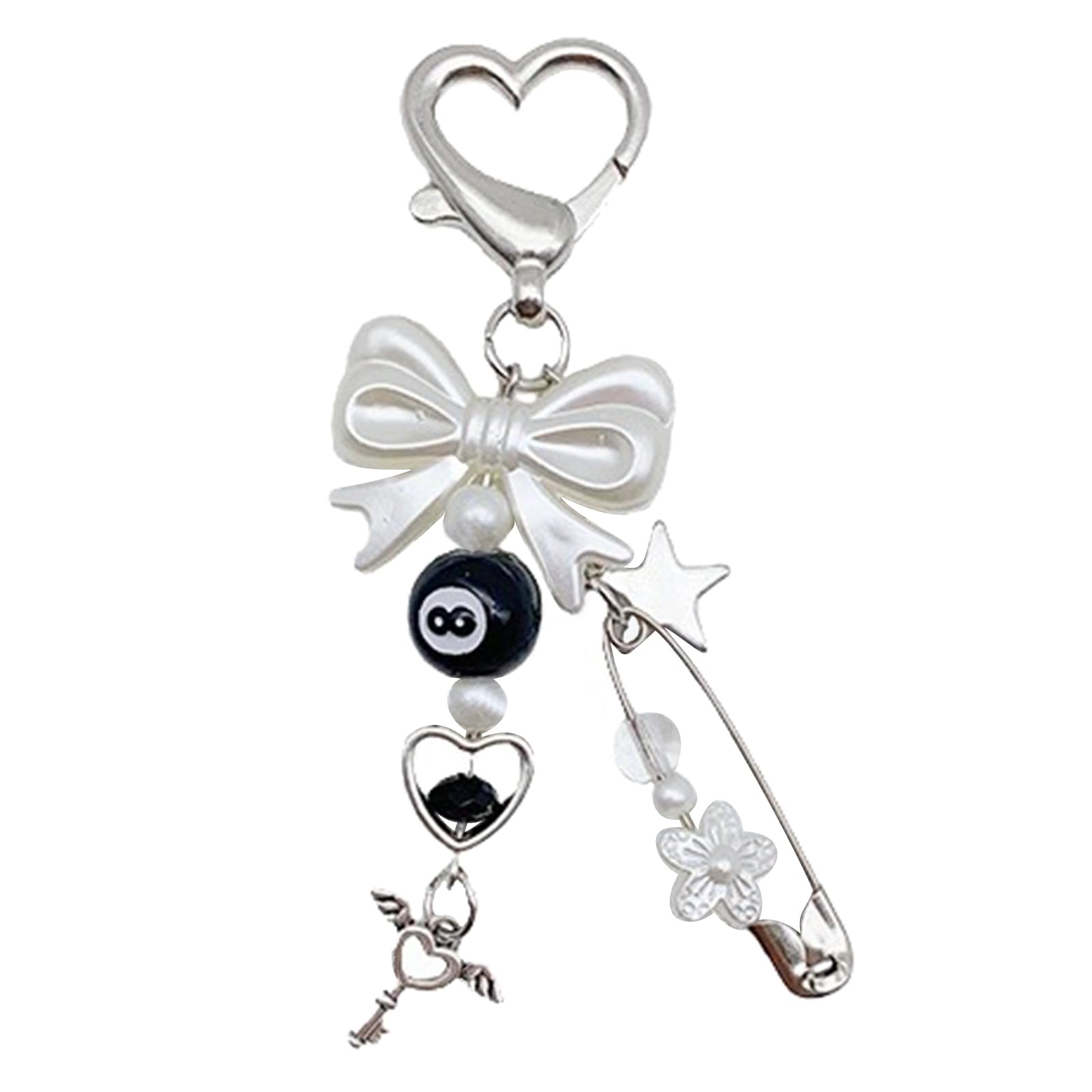 NEWFT Stylish Butterfly Chain Pendant for Women Girls Bag Purse Keychain Keyring Charm
