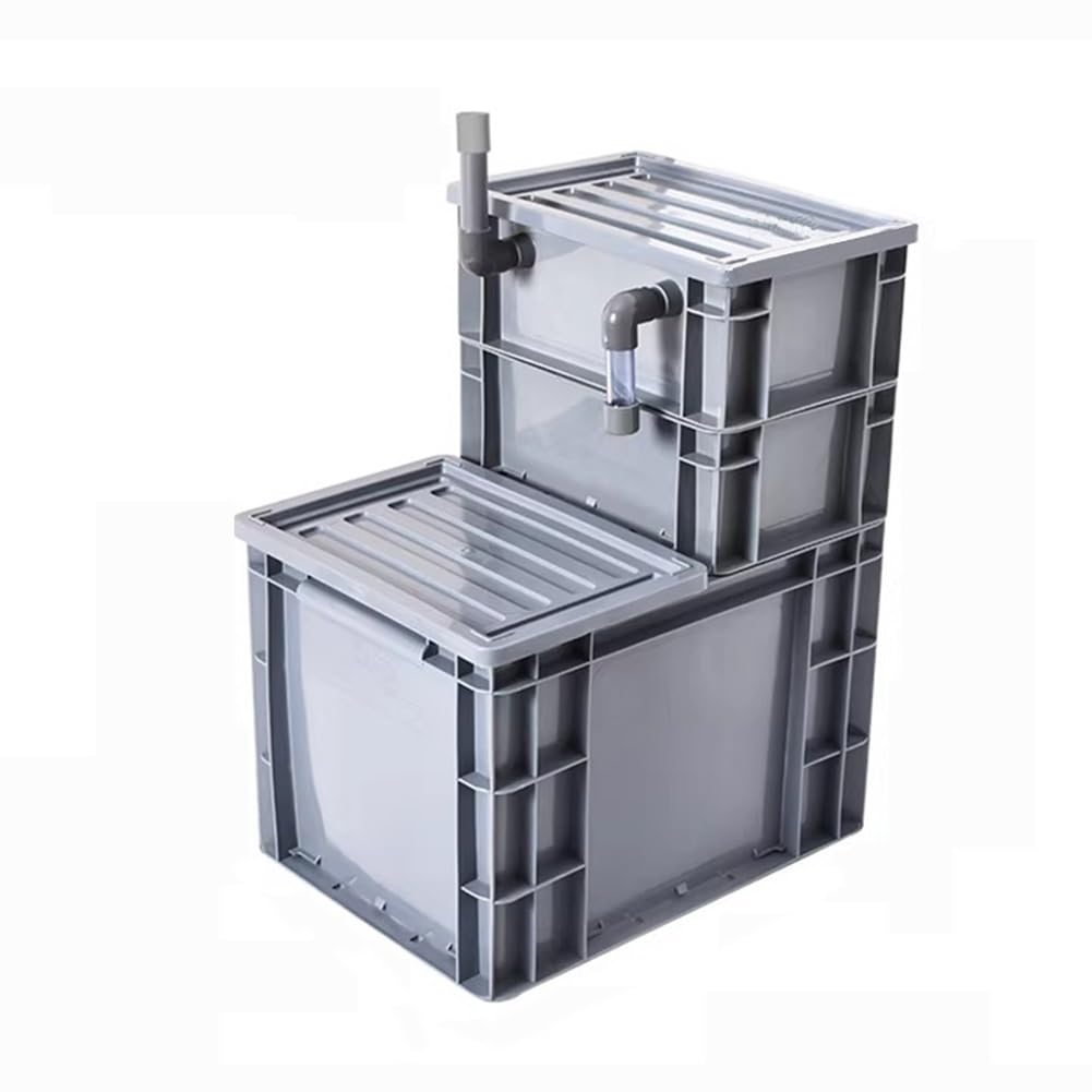 Zestaw filtrów do akwarium, system podżwirowy, pojemnik filtrujący na mokro/sucho, zewnętrzny filtr cyrkulacyjny wody, łatwy montaż, nie zawiera pompy i nośników