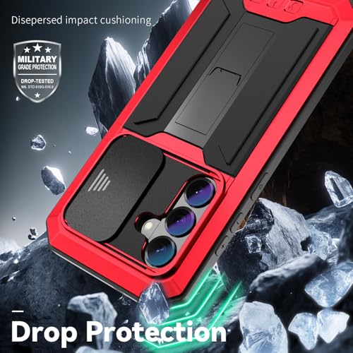 Coque de protection intégrale pour Samsung S26 Ultra blindée rouge - 5