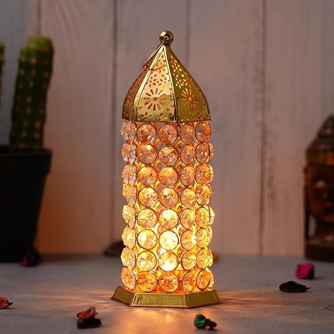 Photophore marocain en laiton doré haut de gamme pour une décoration de maison raffinée