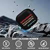 Funda 'Querida persona detrás del lunes' para AirPods 4 2024, cubierta protectora de silicona suave con llavero, compatible con carga inalámbrica y por cable, luz LED visible, a prueba de rayones y anti-amarillento, resistente a golpes para AirPods 8