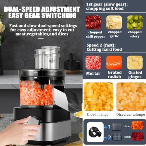 Multiprocesadora automática multifunción 600W con 5 moldes miniatura 6
