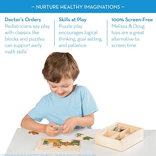 Melissa & Doug Wild Animals Puzzle in una scatola