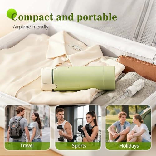Image of 4 in 1 Travel Dispenser, 4 Pack 30ML Travel Bottles for Toiletries, Leak Proof Travel Size Containers, Portable Containers for Shampoo Lotion Conditioner Cream (Green)