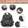 Aucuu Frauen Rucksack Wasserdicht, Rucksack Damen Klein, Cityrucksack aus PU Leder, Tagesrucksack Schulrucksack, Casual Daypack, Damen-Rucksackhandtaschen, Reiserucksack für Reisen Schule Arbeit #4