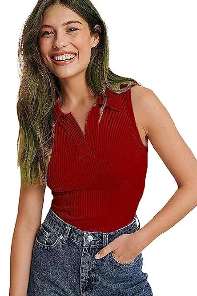 トップス sheller sleeve less ribbon slit knit 0fdfdedf-3a41-4070-af82-