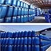 Large-Capacity Plastic Blue Barrel with Lid, Multi-Purpose Wide-Mouth Storage Drum for Home, Farm, Garage, Industrial Use(30L)