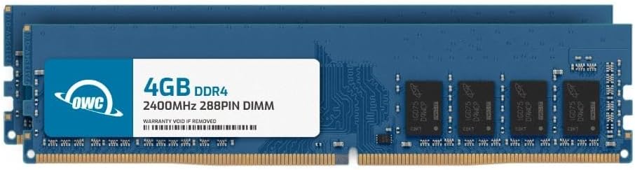 OWC 8GB (2x4GB) Replacement for Crucial CT2K4G4DFS824A - DDR4 2400MHz PC4-19200 CL17 1Rx8 288-pin 1.2V Non-ECC DIMM