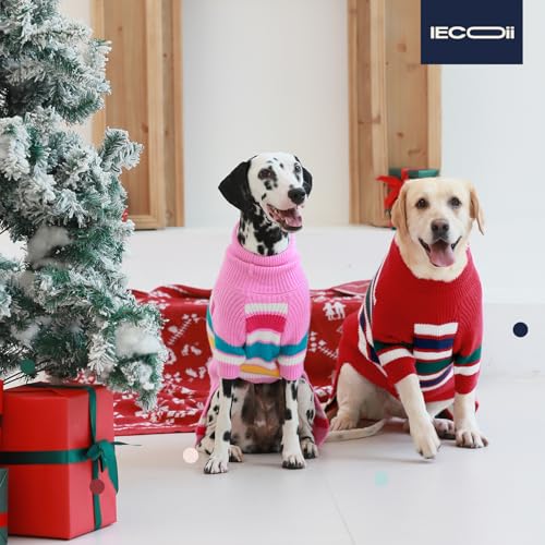 IECOii Hundepullover in Extragröße, XXXXL Hundepullover für extra große Rassen,gestrickter Hundepullover für große Hunde Jungen Mädchen,Hunde Outfits für kaltes Wetter für Dobermann,Deutsche Dogge,4XL