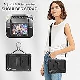 SEYMAC Case for Samsung Galaxy Tab S10 Lite/S10 FE (2025)/S9 FE 10.9 inch/S9 11 inch 2023, Shockproof Case with Screen Protector, Hand Strap, Shoulder Strap, Stand and Pen Holder, Black - Image 4