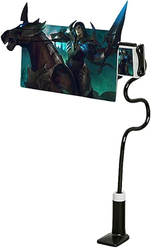 Pantalla de lupa para teléfono, lupa de pantalla de 8 pulgadas para teléfono inteligente con soporte plegable para teléfono, clip en el escritorio,