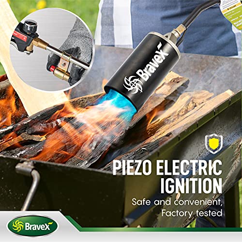 Propane-Torch-Weed-Burner-Weed-Torch-High-Output-700000-BTU-with-Turbo-Trigger-Push-Button-Igniter-Piezo-Electric-Ignition-Heavy-Duty-Multifunctional-Burner-CSA-CERTIFIED