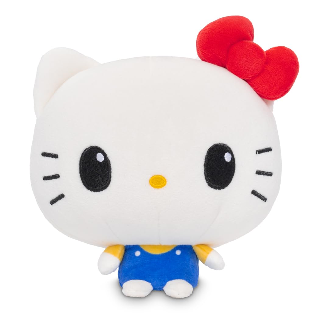 TeeTurtle Cloudheads Hello Kitty Plush - 5-Inch Official Sanrio Stuffed Animal with Embroidered Details - Soft Cuddly Plush Toys for Kids, Teens, and Adults