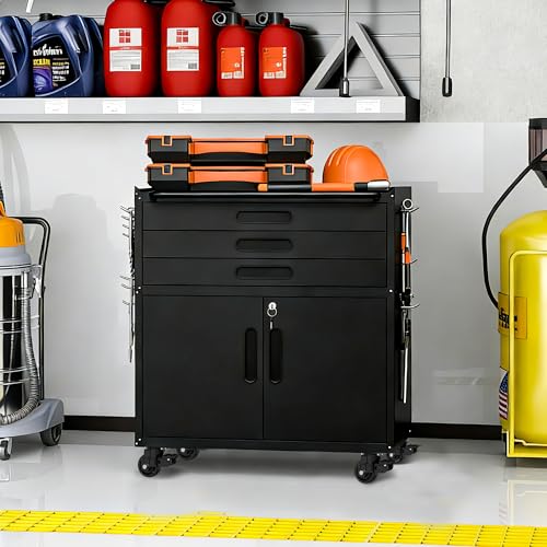 Image of Metal Storage Cabinet for Garage, Tool Cabinet, Utility Cabinet