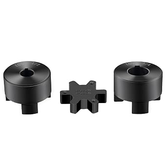 1/2" to 3/4" L090 3-Piece L-Jaw Coupling Set & Buna-N NBR Rubber Spider for Log Wood Splitter