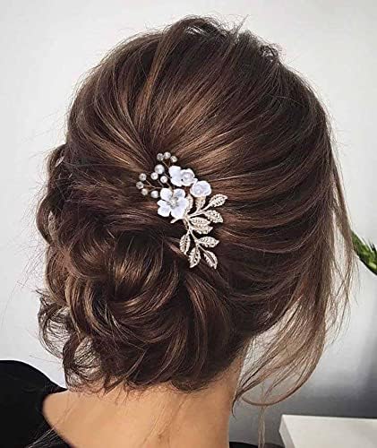 Peigne à Cheveux Mariée Feuille D'Or - Accessoire Coiffure Wedding, Demoiselles D'Honneur - Yheakne
