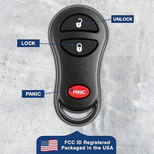 Repuestos para 56045497 mando keylessentry y llave de coche con cierre centralizado de 2 piezas 6