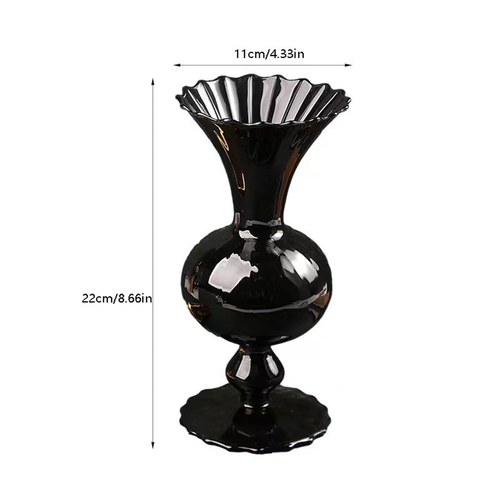 Vaso Semplice vaso di vetro nordico Vaso di fiori Soggiorno Camera da letto Tavolo da pranzo Decorazione Ornamenti squisiti Vaso In Ceramica