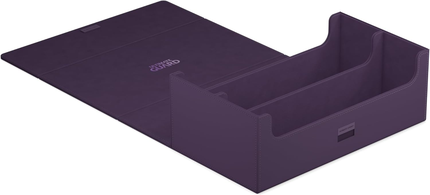Ultimate Guard Arkhive 800+, Deck Case for 800 Double-Sleeved TCG Cards, Purple, Compatible with Boulders, Magnetic Closure & Microfiber Inner Lining