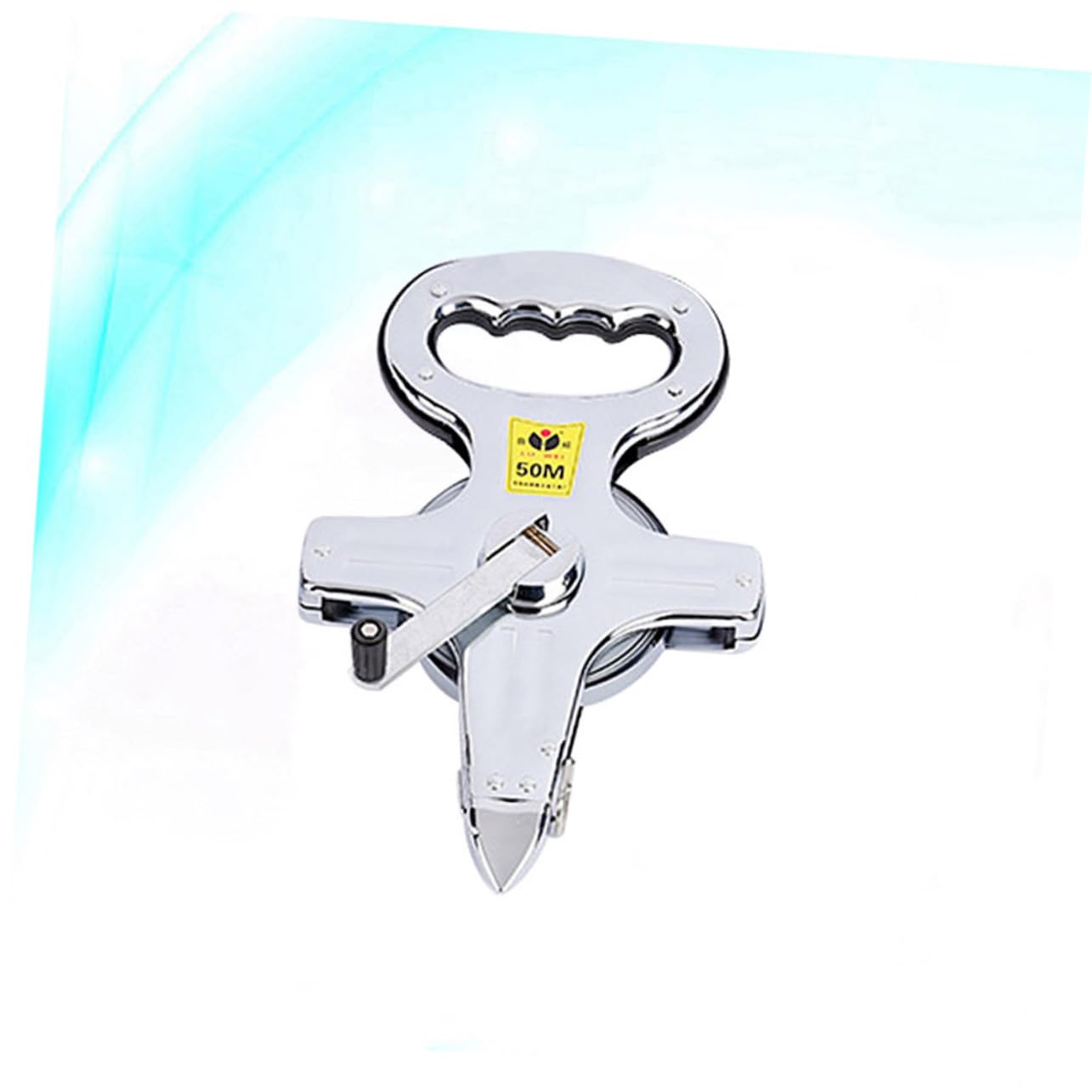 OSALADI 50m Ruban à Mesurer Rétractable Règle Acier Inoxydable Ruban De Construction Avec Broche Plaquée Et Ceinture Résistante